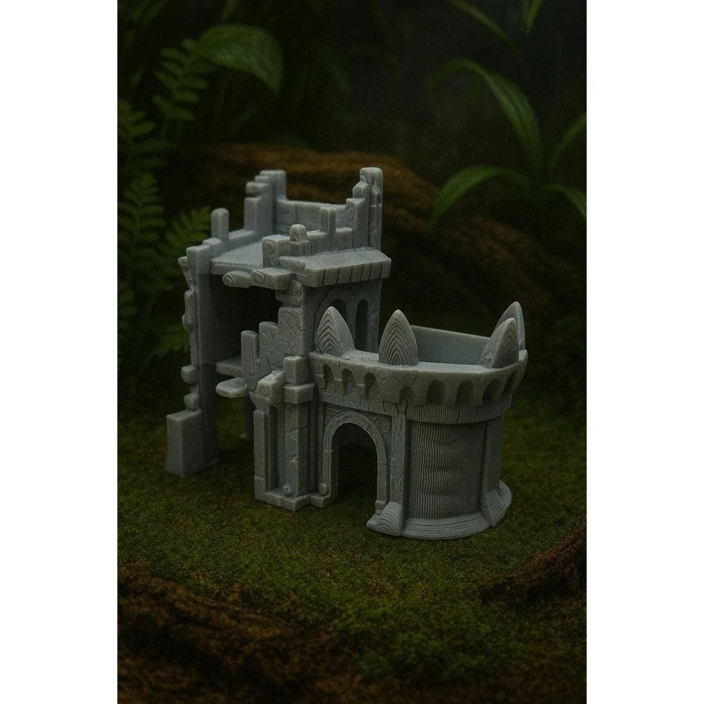 Abandoned Stone fortress Reptile hide‎ and Climb